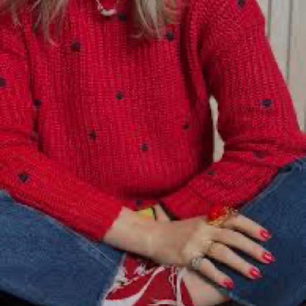 Wooden Ships Red Knit‎ Sweater